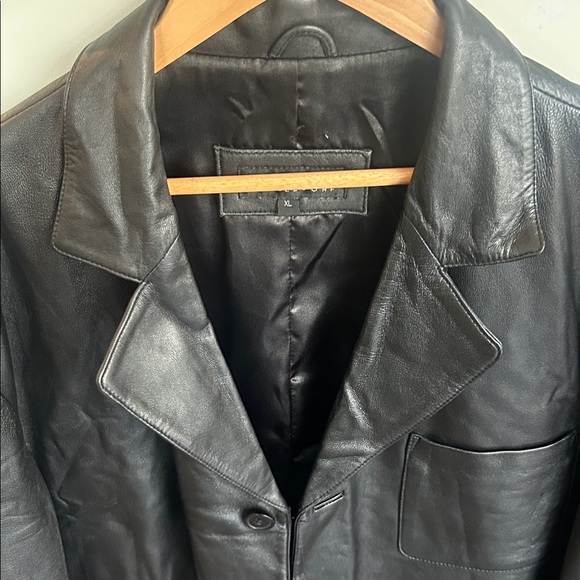 Horst Düsseldorf Men’s XL Leather Jacket Classic Black Coat - Picture 3 of 16